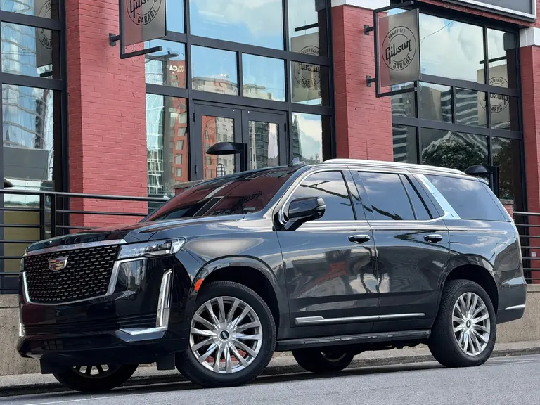 Black Cadillac Escalade outside Gibson Garage in Nashville