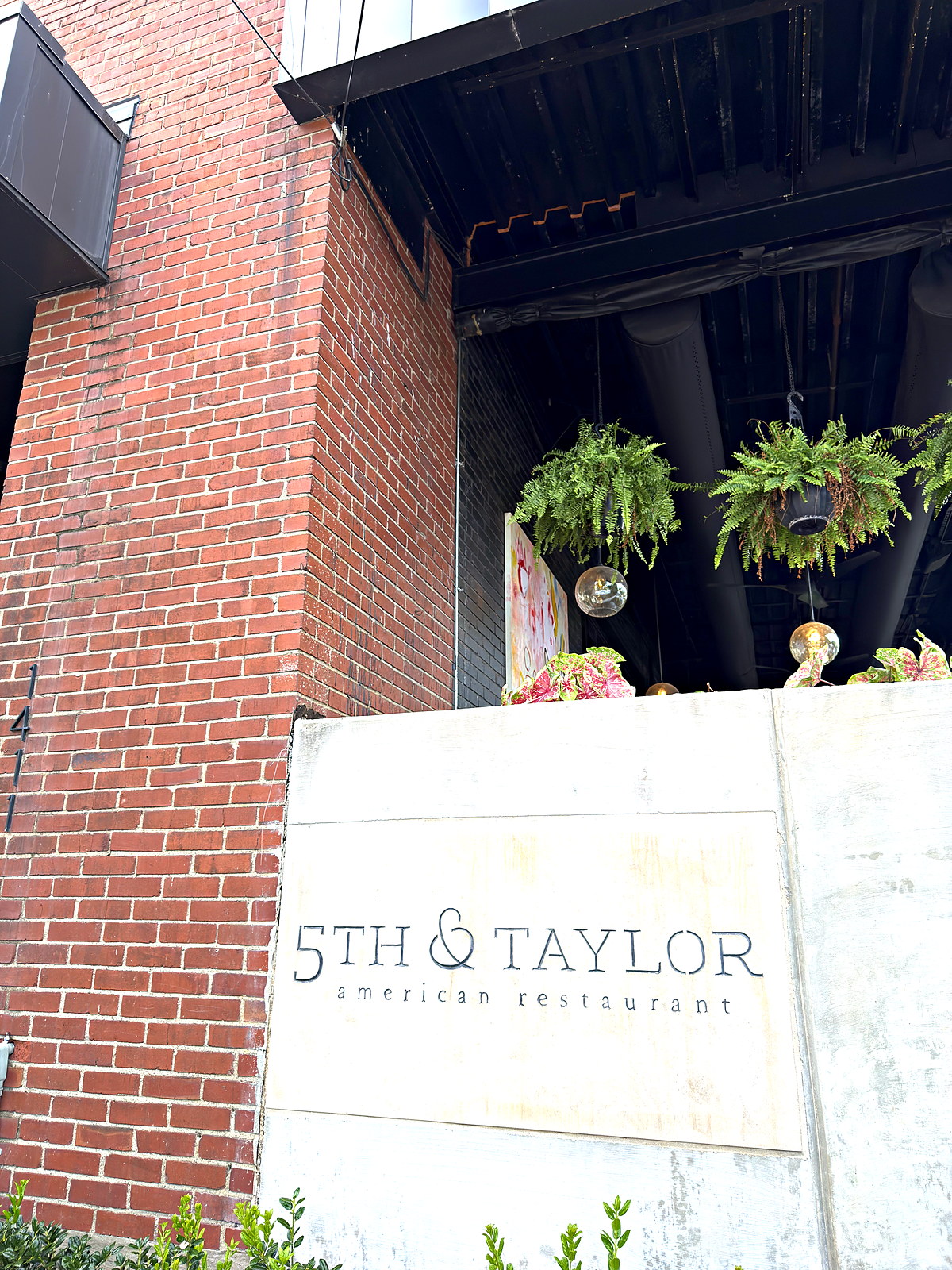 5th and Taylor restaurant sign at 1411 5th Avenue North, Germantown, Nashville