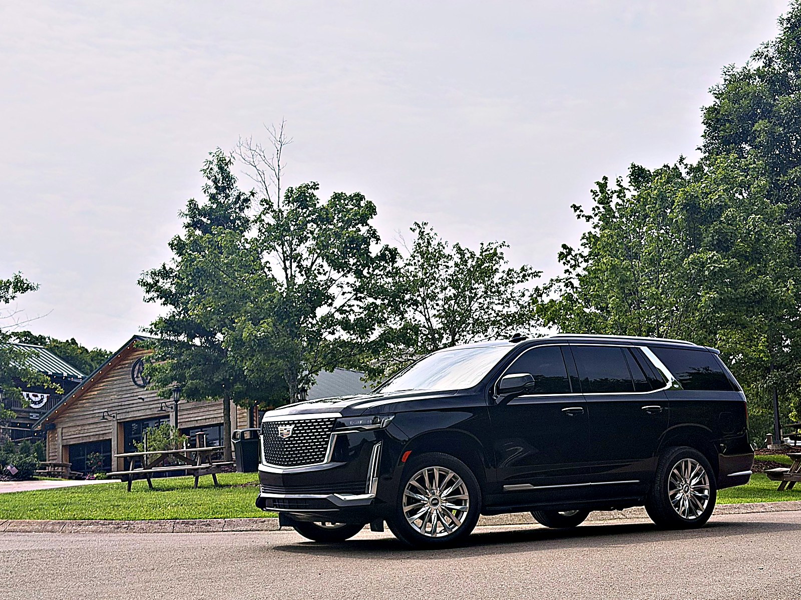 Cadillac Escalade at the Arrington Vineyards lodge, Arrington TN — My Nashville Driver
