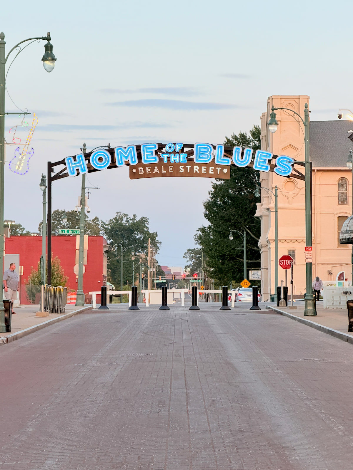 Home of the Blues neon arch above Beale Street in Memphis